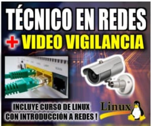 Paquete de Curso Técnico en Redes o Video vigilancia