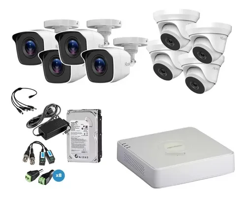 Kit de 8 Cámaras Hikvision 1080